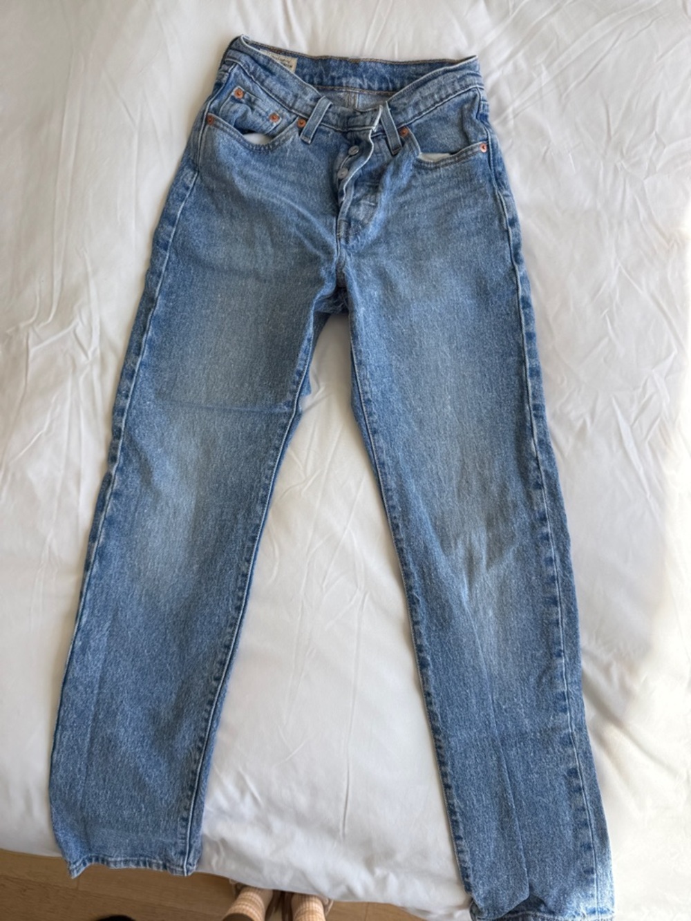 Levi's 501 Original Light Blue Straight-Leg Denim Jeans